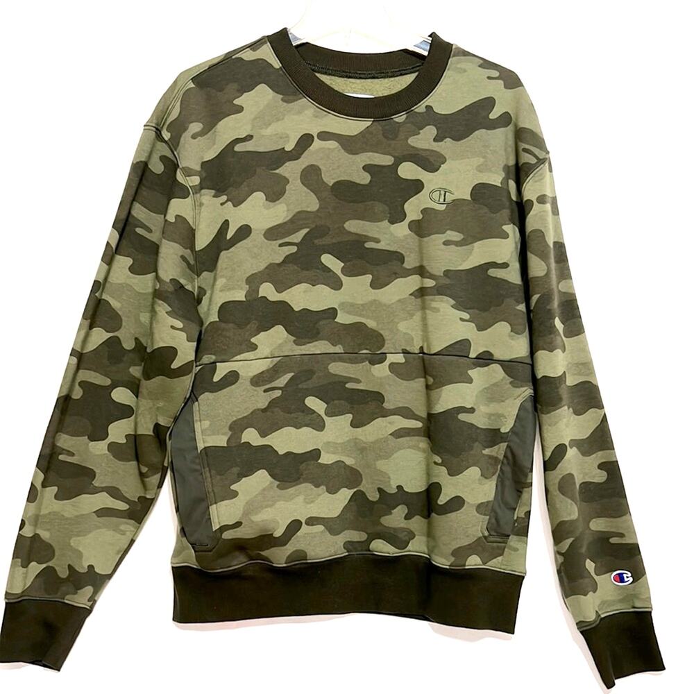 NWOT  Men's Champion Camouflage Sweatshirt Medium
